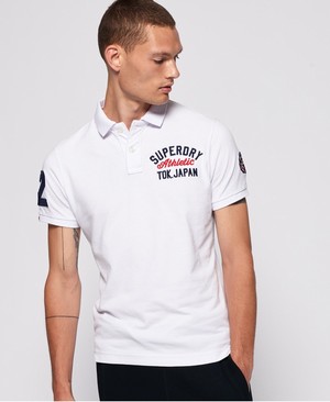 Superdry Organic Cotton Superstate Classic Férfi Póló Fehér | YXZVK3846